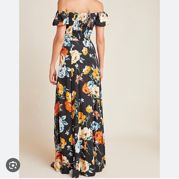 NWT! Anthropologie x Yumi Kim black floral button front maxi dress New! S small - Picture 1 of 8